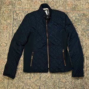 Textured Quilted Navy jacket Women